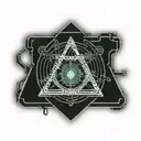 electrical ohms law such as scales tattoo design idea