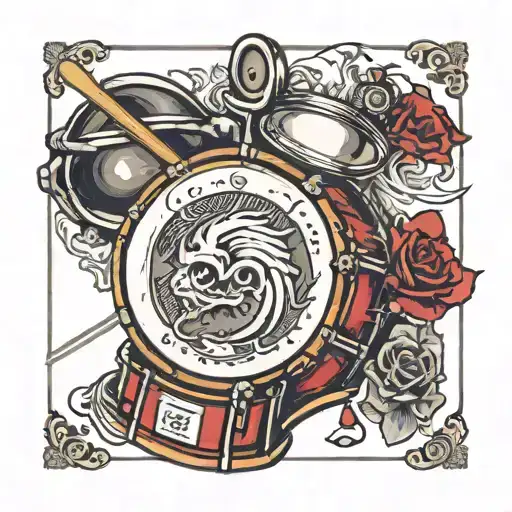 MPC Drumpad Drum tattoo design idea