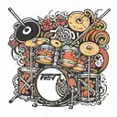 MPC Drumpad Drum tattoo design idea