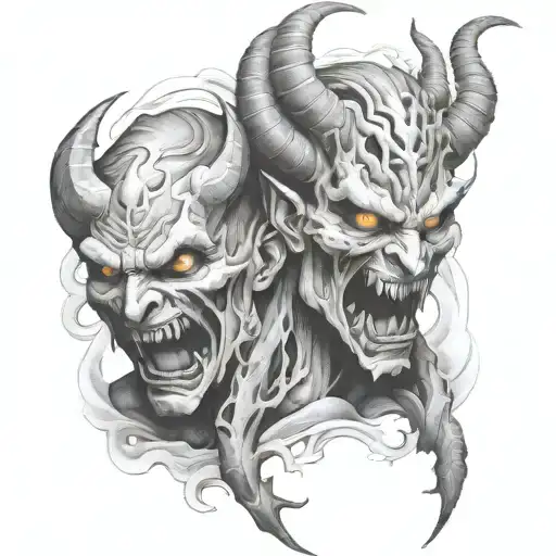 Demons trapped inside    tattoo design idea