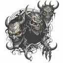 Demons trapped inside    tattoo design idea