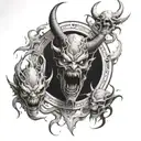Demons trapped inside    tattoo design idea