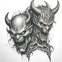 Demons trapped inside    tattoo design idea