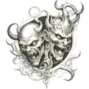 Demons trapped inside    tattoo design idea