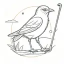 birdie, golf tattoo design idea