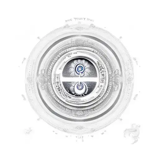 family balance yin yang time be present  tattoo design idea