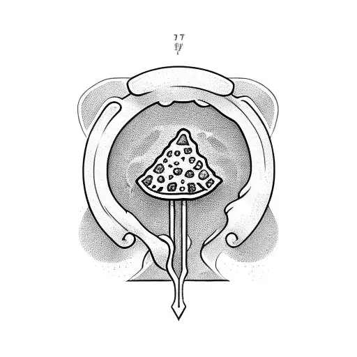 pizza tattoo design idea
