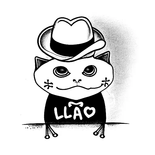 train tracks, frog, fedora hat, insulin pen, Tyler, Oliver, Poppy, love heart, IX.VII.MMXXII, ginger cat, joker card, G tattoo design idea