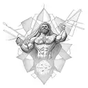 strength and freedom as a sketch and some words tattoo design idea