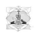 strength and freedom as a sketch and some words tattoo design idea