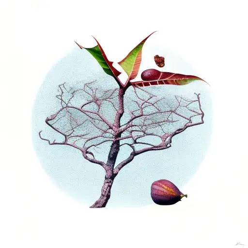 fig tree and gregor samsa tattoo design idea