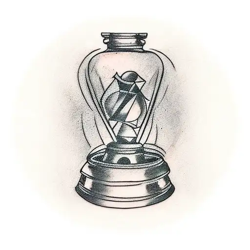 The centerpiece of the tattoo is a bell jar, with the words "The Bell Jar" inscribed beneath it in elegant cursive lette tattoo design idea