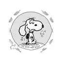 snoopy tattoo design idea