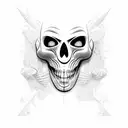 máscaras de teatro  tattoo design idea