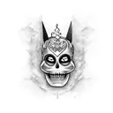máscaras de teatro  tattoo design idea