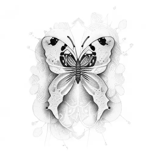 semicolon butterfly  tattoo design idea