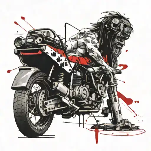 Caveman welding tattoo design idea