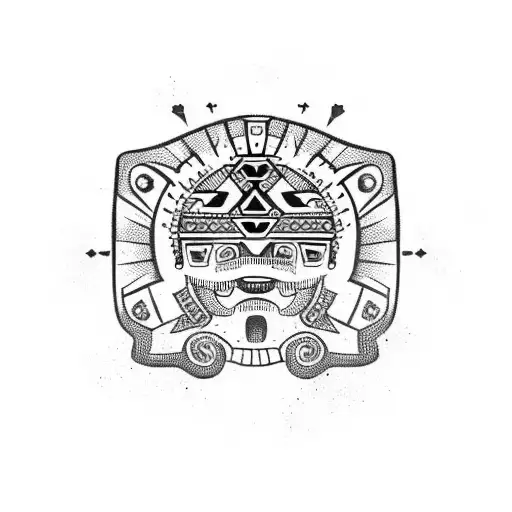 Aztec, Mexican  tattoo design idea