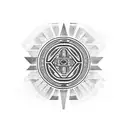 Aztec, Mexican, armband tattoo design idea