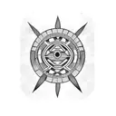 Aztec, Mexican, armband tattoo design idea