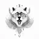 typography, Leo name, strong, bold, menly tattoo design idea