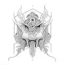 pictish creature tattoo design idea