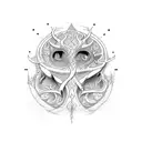 pictish creature tattoo design idea