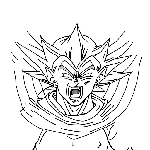 majin vegeta tattoo design idea