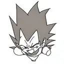 majin vegeta tattoo design idea