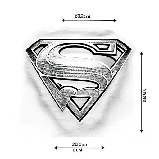 logo de Superman  tattoo design idea