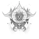 lady fortune tattoo design idea