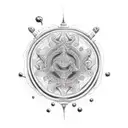 hinduism and science tattoo design idea