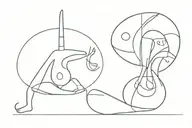 opele ifa orishas oxum and ogum and quimbanda ritual objects tattoo design idea