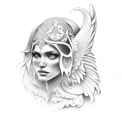 alas de angel tattoo design idea