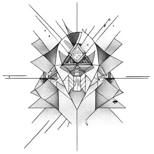 falling angle tattoo design idea