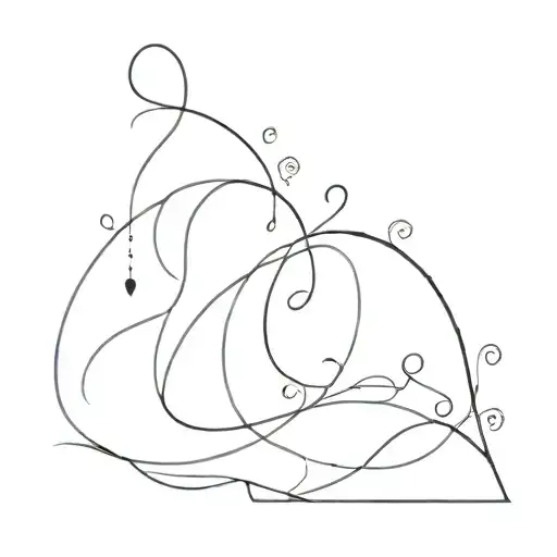 simple incorporating Charlie and Ada names tattoo design idea