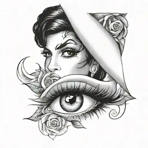 Amy Winehouse eyes   tattoo design idea
