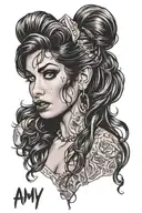 Amy Winehouse tattoo design idea
