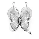 Butterfly, Heart tattoo design idea