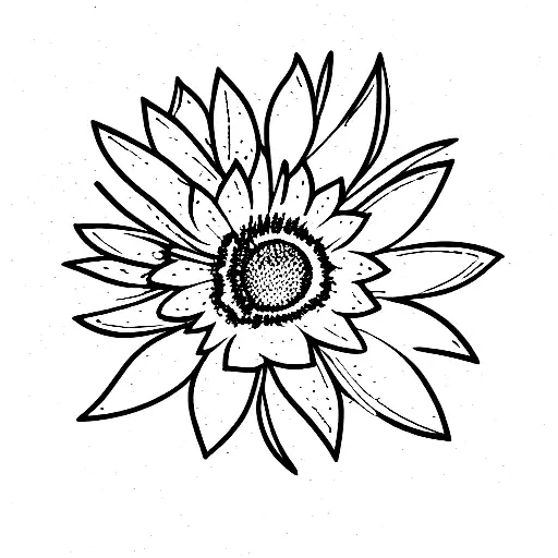 you are enough quote with Calendula flower tattoo design idea