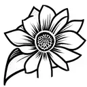 you are enough quote with Calendula flower tattoo design idea
