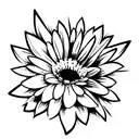 you are enough quote with Calendula flower tattoo design idea