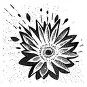 you are enough quote with Calendula flower tattoo design idea