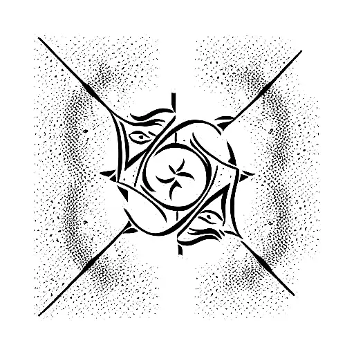 Avatar The Four Elements Symbols Tattoo Hydro Stickers