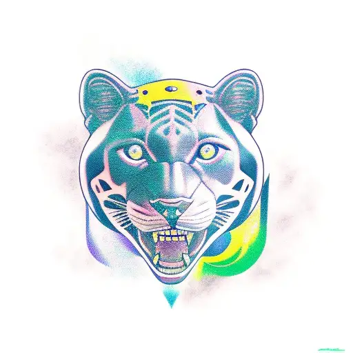 Panther tattoo design idea