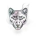 Panther tattoo design idea