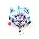 Panther tattoo design idea