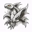 lugia from pokemon tattoo design idea