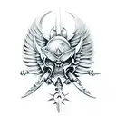 warhammer 40k dark angels tattoo design idea