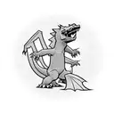 Charizard pixel tattoo design idea